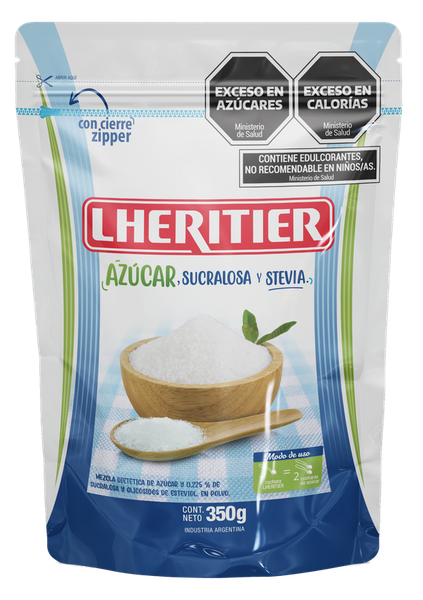 Endulzante LHERITIER a base de Azúcar, Sucralosa y Stevia