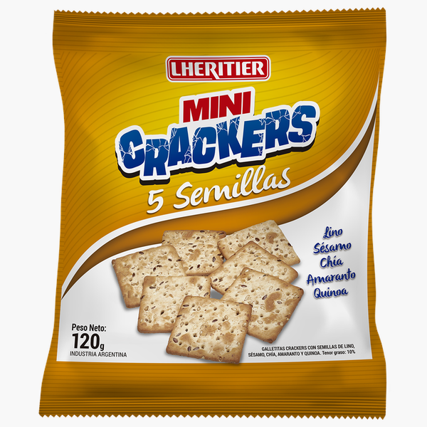 Galletitas MINI CRACKERS 5 Semillas