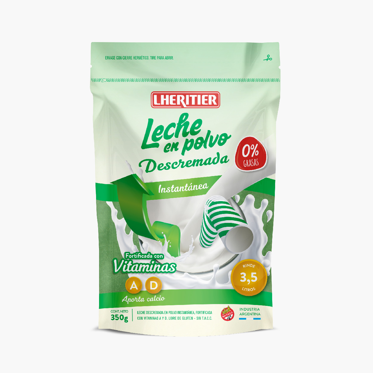 Leche en Polvo Descremada LHERITIER