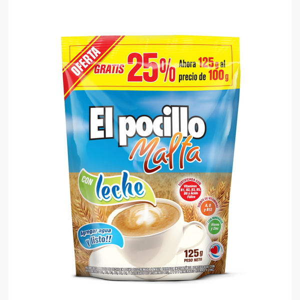 MALTA EL POCILLO con Leche