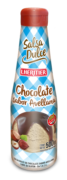 Salsa Dulce LHERITIER sabor Chocolate con Avellanas