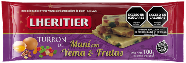 Turrón de Yema / Maní / Fruta