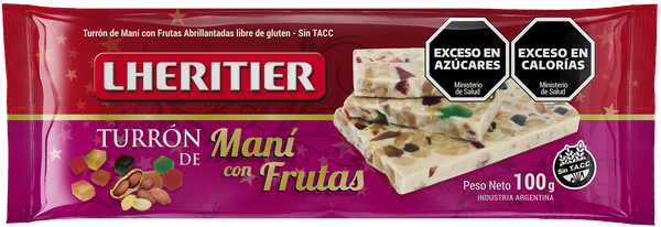 Turrón Maní / Miel / Fruta